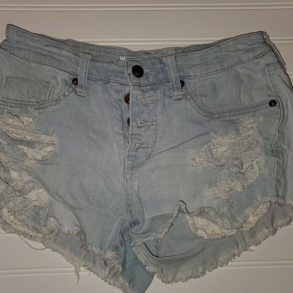 Mossimo Women's Size 4 High Rise Short Shorts Deni